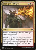 Breath of Malfegor (SCD-218) - common