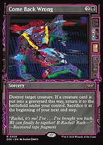 Come Back Wrong (DSK-309) - rare: (Showcase) - Foil
