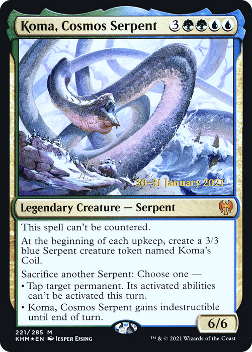 Koma, Cosmos Serpent (PRE-221S) - mythic - Foil