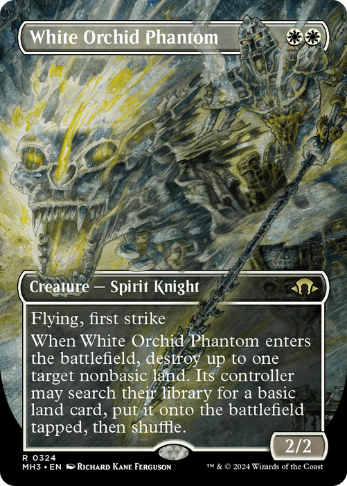 White Orchid Phantom (MH3-324) - rare (Borderless) - Foil