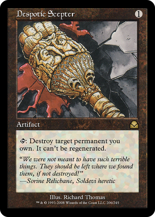 Despotic Scepter (ME2-206) - rare - Foil