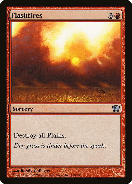 Flashfires (9ED-183★) - uncommon - Foil