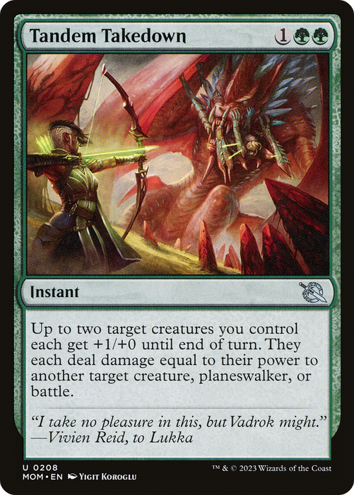 Tandem Takedown (MOM-208) - uncommon - Foil
