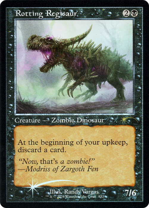 Rotting Regisaur (Retro Frame) (SLD-852) - rare - Foil