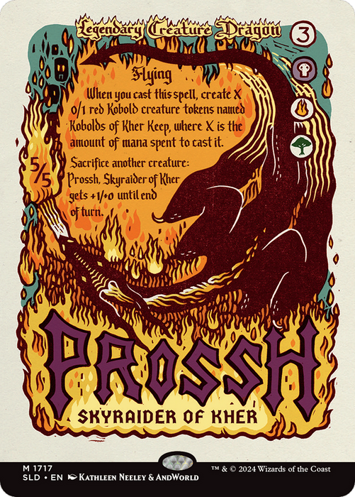 Prossh, Skyraider of Kher (SLD-1717) - mythic (Borderless) - Foil