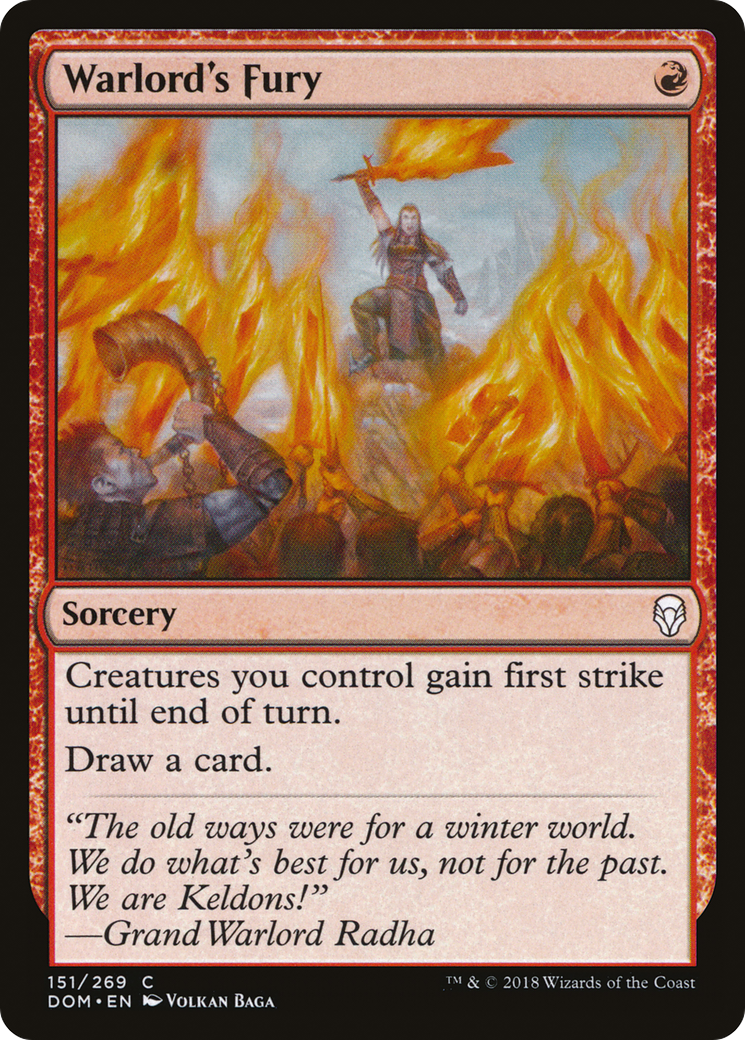 Warlord's Fury (DOM-151) - common - Foil