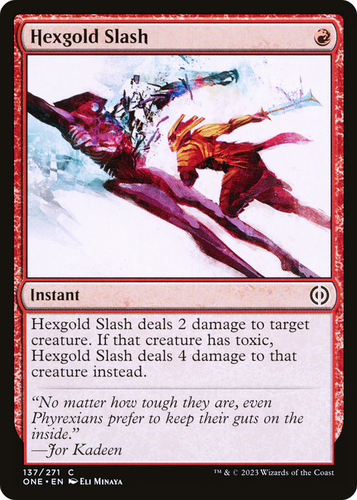 Hexgold Slash (ONE-137) - common - Foil