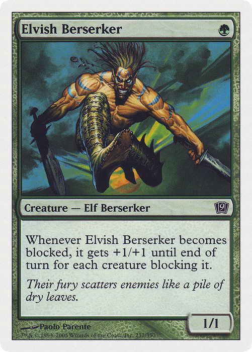 Elvish Berserker (9ED-237) - common