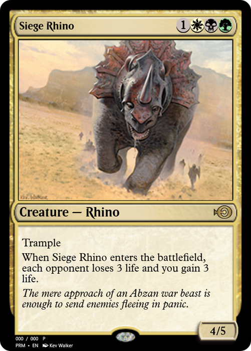 Siege Rhino (PRM-57602) - rare - Foil