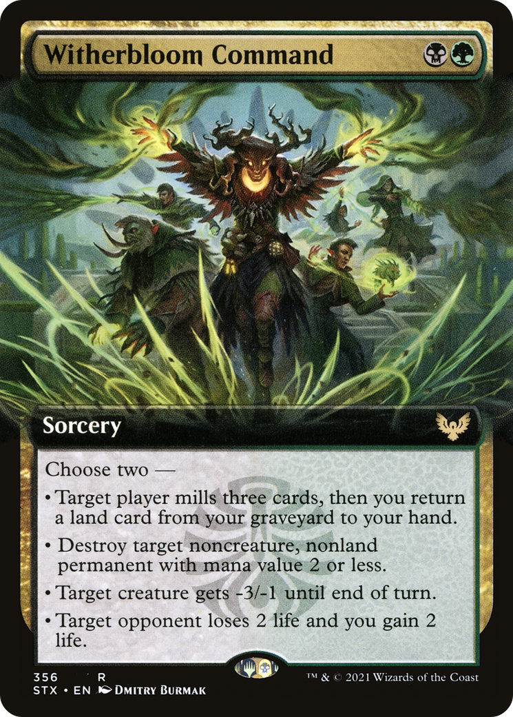 Witherbloom Command (STX-356) - rare: (Extended Art)