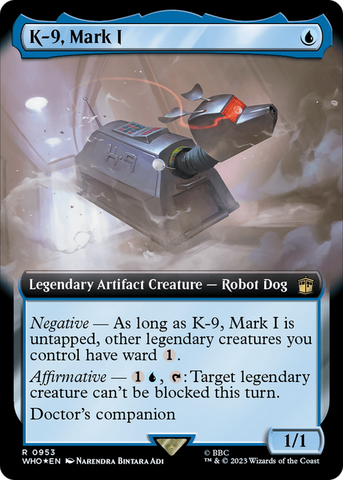 K-9, Mark I (WHO-953) - rare: (Extended Art) - Foil