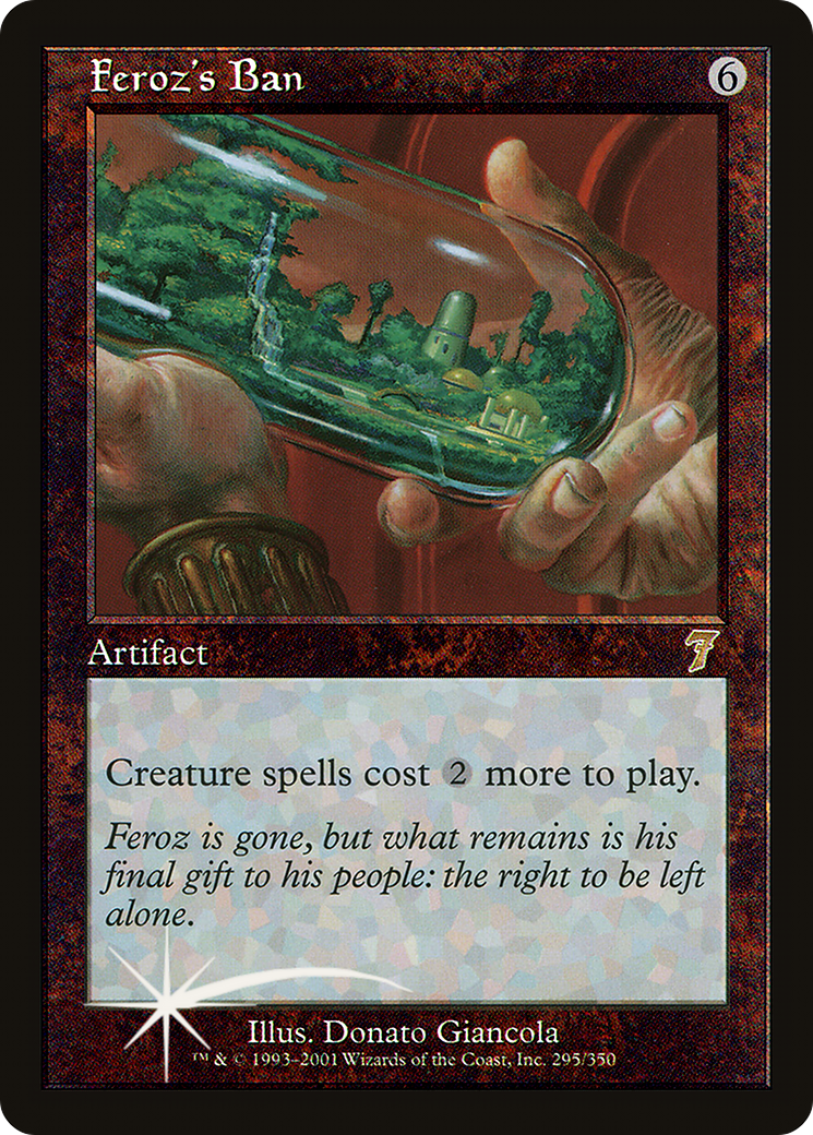 Feroz's Ban (7ED-295★) - rare - Foil