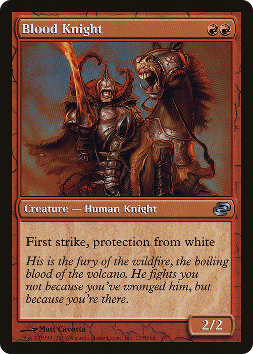Blood Knight (PLC-115) - uncommon: (colorshifted)