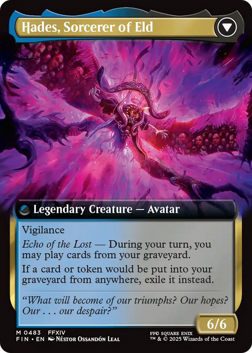 Emet-Selch, Unsundered // Hades, Sorcerer of Eld (FIN-483) - mythic: (Extended Art) - Foil