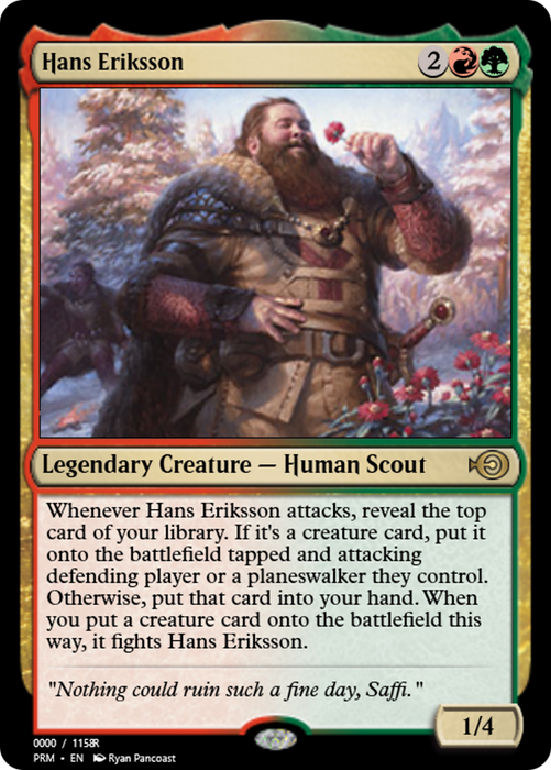 Hans Eriksson (PRM-86218) - rare