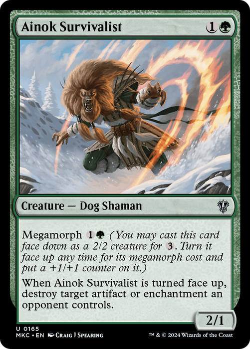 Ainok Survivalist (MKC-165) - uncommon