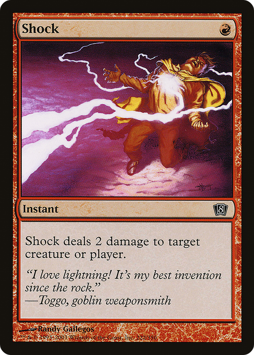 Shock (8ED-222★) - common - Foil