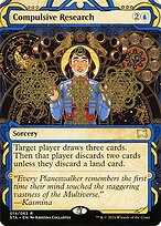 Compulsive Research (STA-014) - rare: (Showcase) (Borderless) - Foil