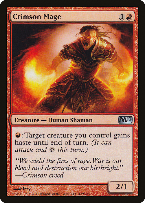 Crimson Mage (M12-129) - uncommon - Foil