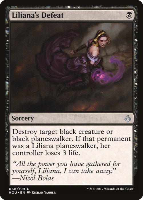 Liliana's Defeat (HOU-068) - uncommon
