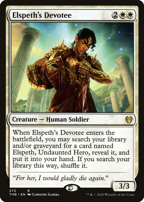 Elspeth's Devotee (THB-272) - rare