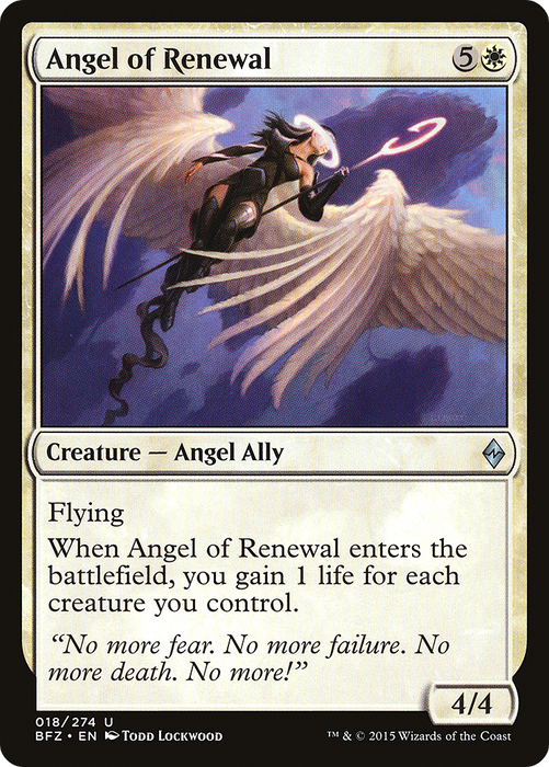 Angel of Renewal (BFZ-018) - uncommon