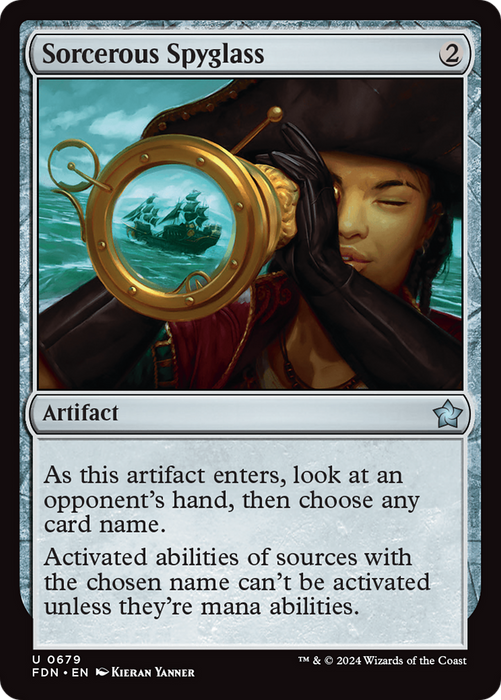 Sorcerous Spyglass (FDN-679) - uncommon