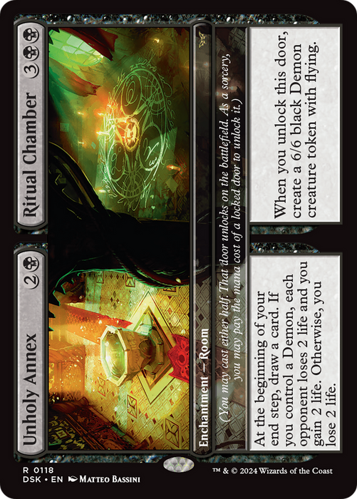 Unholy Annex // Ritual Chamber (DSK-118) - rare - Foil