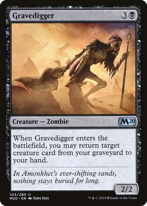 Gravedigger (M20-103) - uncommon - Foil