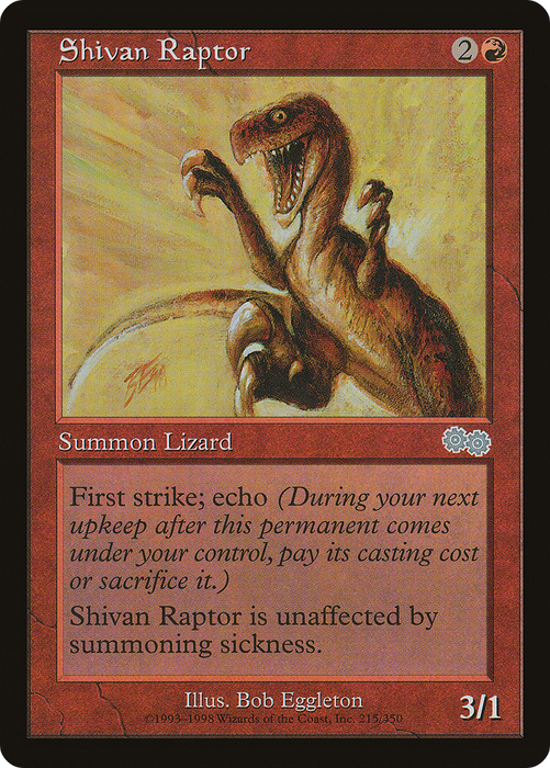Shivan Raptor (USG-215) - uncommon