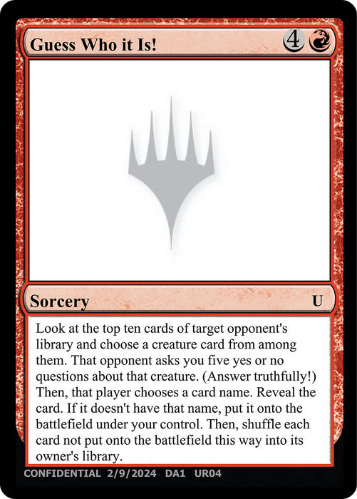 Guess Who it Is! (UNK-UR04A) - uncommon