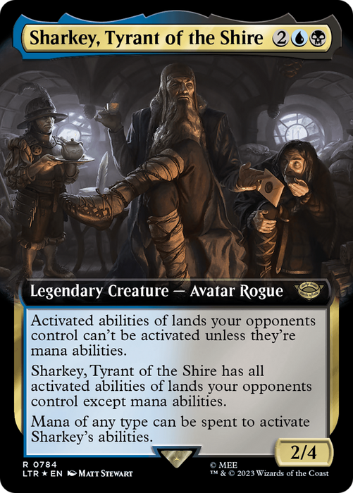 Sharkey, Tyrant of the Shire (LTR-784) - rare: (Extended Art) - Foil