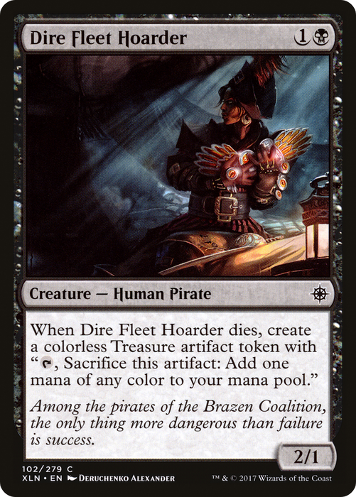 Dire Fleet Hoarder (XLN-102) - common - Foil