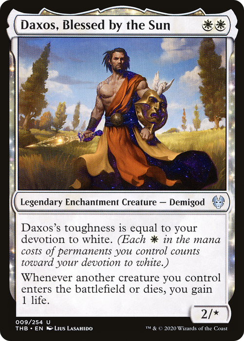 Daxos, Blessed by the Sun (THB-009) - uncommon: (enchantment) - Foil