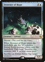 Drowner of Hope (BFZ-057) - rare: (devoid) - Foil