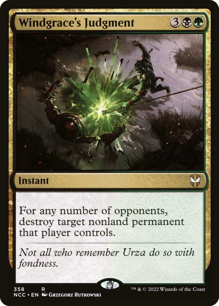 Windgrace's Judgment (NCC-358) - rare