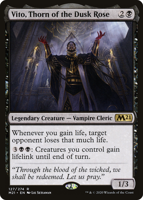 Vito, Thorn of the Dusk Rose (M21-127) - rare - Foil
