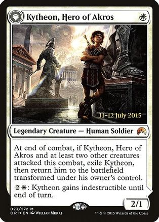 Kytheon, Hero of Akros // Gideon, Battle-Forged (PRE-23S) - mythic: (originpwdfc) - Foil