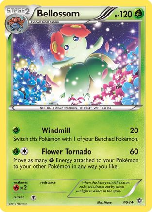 Bellossom (004/98) - XAO  - Uncommon - Reverse Holofoil