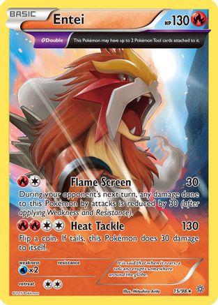Entei (15) (015/98) - XAO  - Holo Rare - Reverse Holofoil