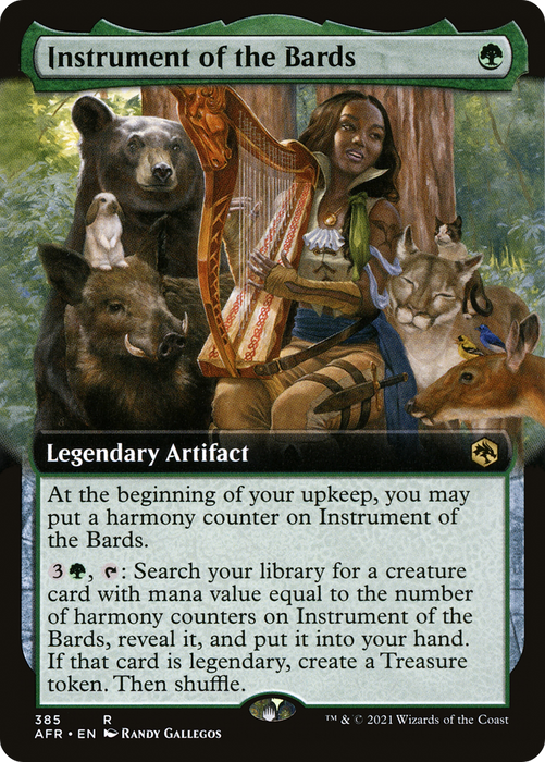 Instrument of the Bards (AFR-385) - rare: (Extended Art) - Foil