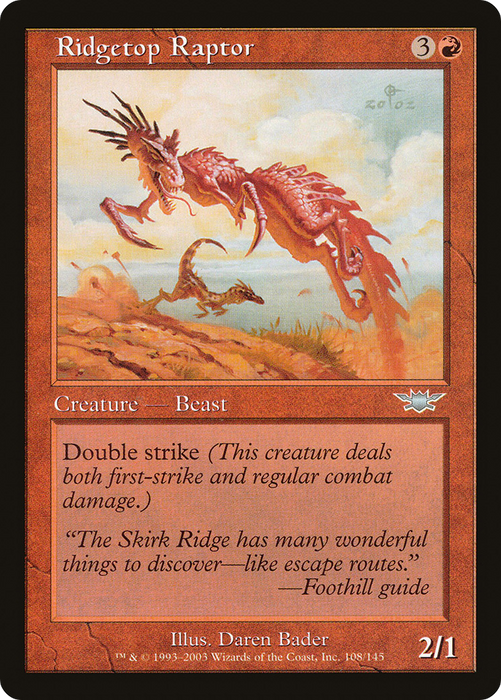 Ridgetop Raptor (LGN-108) - uncommon - Foil