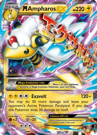 M Ampharos EX (028/98) - XAO  - Ultra Rare - Holofoil