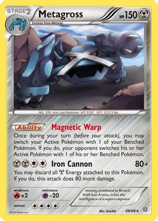 Metagross (49) (049/98) - XAO  - Rare - Reverse Holofoil