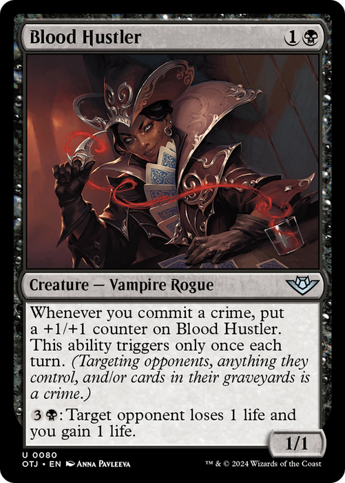 Blood Hustler (OTJ-080) - uncommon - Foil