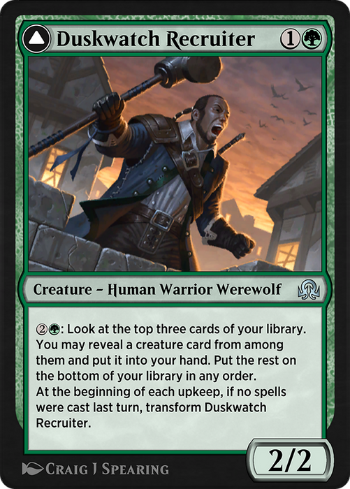 Duskwatch Recruiter // Krallenhorde Howler (SIR-194) - uncommon
