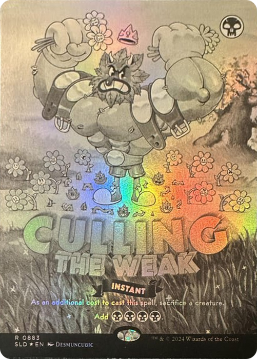 Culling the Weak (Black & White Foil) (SLD-883) - rare - Foil