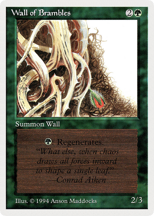 Wall of Brambles (SUM-224) - uncommon