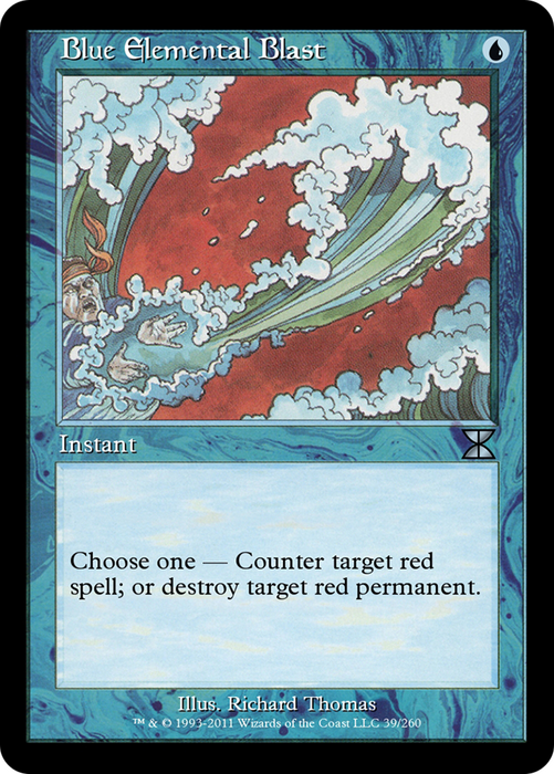 Blue Elemental Blast (ME4-039) - uncommon - Foil