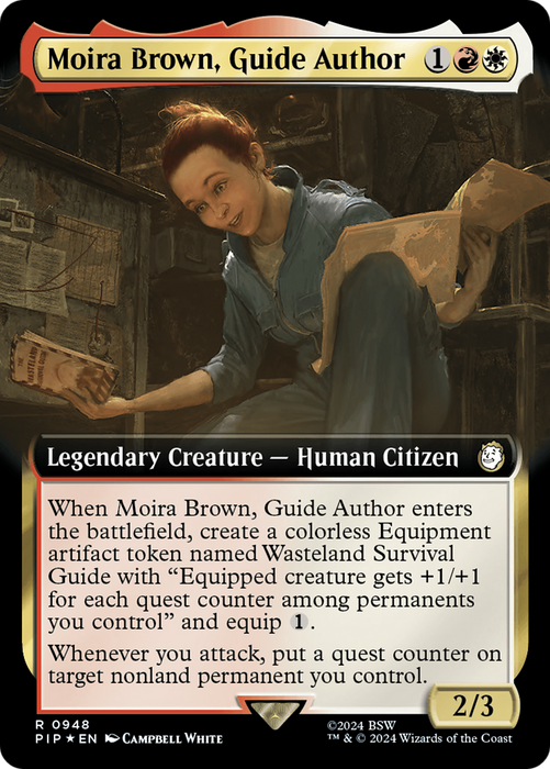 Moira Brown, Guide Author (PIP-948) - rare: (Extended Art) - Foil